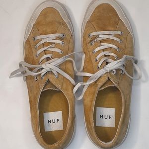 Huff Men's Suede Leather Sneakers.